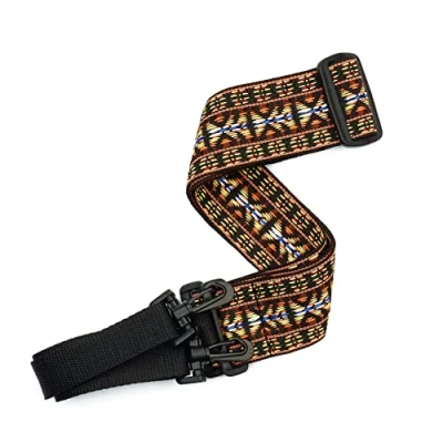 Immagine di Planet Waves 20N01BJ Tracolla per banjo intrecciata Hootenanny, Giallo/Marrone