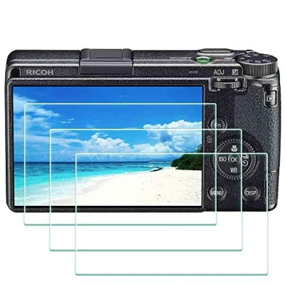 Immagine di GR III, pellicola protettiva per fotocamera digitale Ricoh ULBTER 0,3 mm, ultra trasparente, durezza 9H, in vetro temperato, protezione da bordo a bordo, anti graffio, impronte,