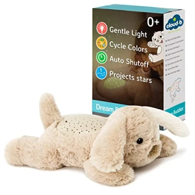 Immagine di Cloud B Mini Luce Notturarna Calmante Con Proiettore di Stelle 3 Colori 1 Costellazione Auto Spegnimento Dream Buddies Patch the Puppy