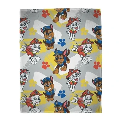 Immagine di Character World Coperta in pile con licenza ufficiale Paw Patrol, super morbida e calda, Marshall Skye, perfetta per casa, camera da letto, campeggio pigiama party