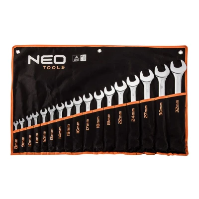 Immagine di NEO TOOLS 09 753 Chiave ad anello / fissa 8,9,10,11,12,13,14, 15,16,17,18,19,22, 24,27,30,32 mm