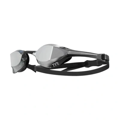 Immagine di TYR Goggle, Maschera Tracer X Elite Racing Specchiata Unisex Adulto, Argento/Nero/Argento, Taglia Unica