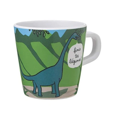 Immagine di Les Dinos Petit Jour Paris DI913BL Tazza in bronzo e Ptérodactyle perfetta per il piccolo dej verde