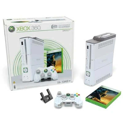 Immagine di MEGA Showcase Microsoft Xbox 360, set riproduzione da costruire con 1342 pezzi, controller incluso e luci a LED, giocattolo esposizione per collezionisti, 18+ anni, HWW15