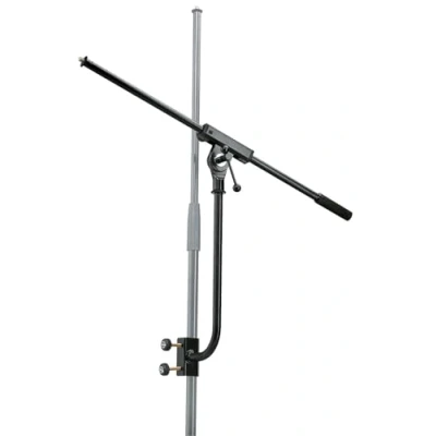 Immagine di K&amp;M 240/1 Braccio per microfono nero raccordo filettato 3/8&quot; in acciaio, lunghezza 60,5 cm