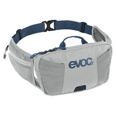 Immagine di EVOC HIP POUCH 1 borsa, marsupio, marsupio per tour in bicicletta e percorsi (capacità l, AIR PAD SYSTEM un comfort ottimale, 2 tasche sulla cintura, aggiuntive), grigio pietra