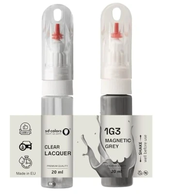 Immagine di SD COLORS Pennello per ritocchi grigio magnetico, 1G3, 20 ML, riparazione graffi (vernice e laccatura)