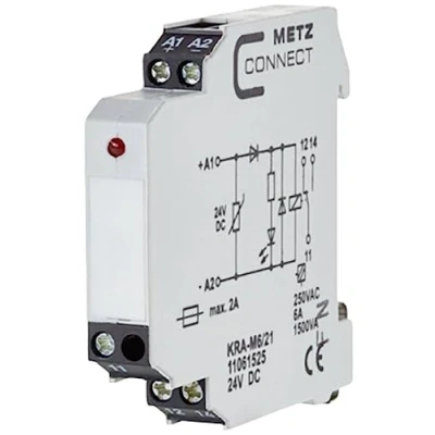Immagine di Modulo daccoppiamento; 24 V/DC (max) 1 scambio Metz Connect 11061525 pz.