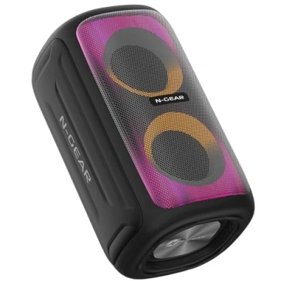 Immagine di N Gear Bluetooth Box LGP Juke 101 Scatola musicale compatta altoparlante con luce LED RGB, potenza 60 W, 8 ore di riproduzione, funzione True wireless, USB e scheda Micro TF compatibilità
