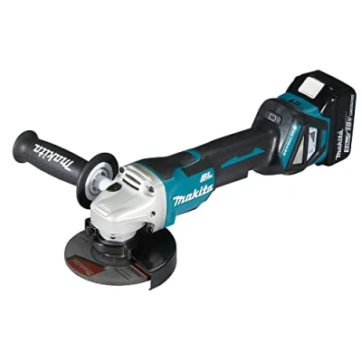 Immagine di Makita DGA515RTJ Smerigliatrice angolare a batteria 125 mm incl. seconda batteria, caricabatterie 18 V 5 Ah