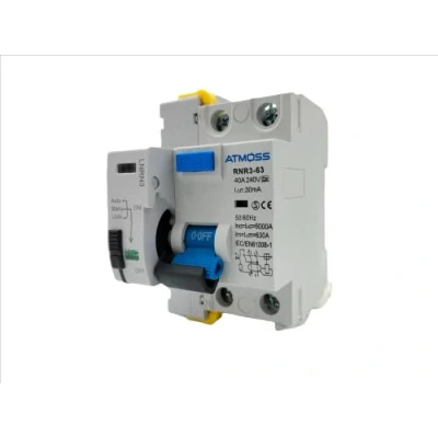 Immagine di Interruttore differenziale auto riarmabile Super immunizzato SI da 40A tipo A, 6Ka 2P 30ma (tempo di reconnessione 10, 60, 300s). (2P 30MA)