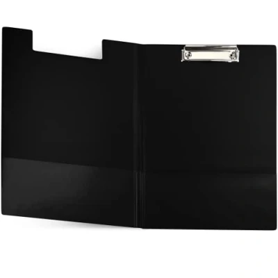 Immagine di Netuno 1 raccoglitore per portablocco, formato A4, con clip, colore nero, DIN coperchio, morsetto in metallo, plastica, clip porta documenti