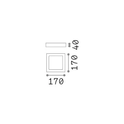 Immagine di Ideallux Ideal Lux Applique a LED Universale, bianco, alluminio, 17x17 cm