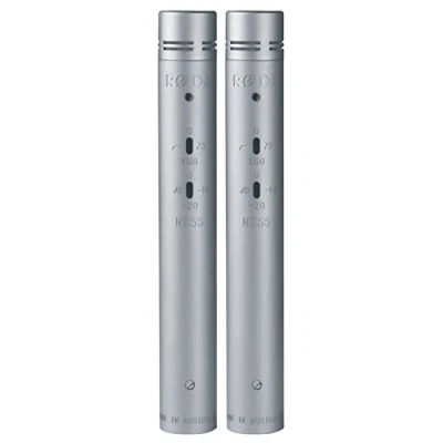 Immagine di RØDE Microphones NT55 MP Coppia di microfoni NT55, Diaframma da 1/2, Capsula Intercambiabile Cardioide/Omni, HP Filter e Pad