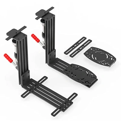 Immagine di JUYEER Supporto da scrivania universale HOTAS per Thrustmaster Warthog Joystick &amp; Throttle/WinWing Orion 2/T.16000M FCS/TCA Officer Pack Airbus/VKB Gunfighter MK.lll/Logitech X52/X56 e così via
