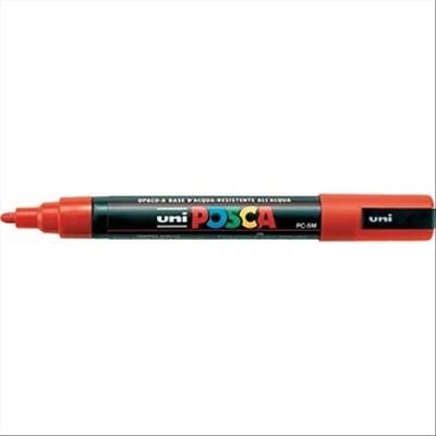 Immagine di Uni Ball Marcatore Posca a Tempera Nero Tonda 1,8 2,5 mm M PC5M N