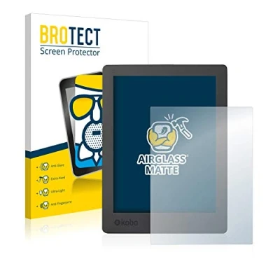 Immagine di brotect Pellicola Vetro Opaca per Kobo Aura H2O Edition 2 Protezione Schermo [Anti Riflesso, Durezza 9H]
