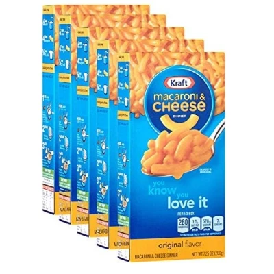 Immagine di 5 X Kraft Macaroni Mac and Cheese 7,25 oz / 206 g
