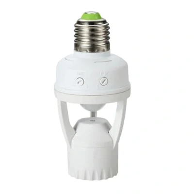 Immagine di Maclean MCE24 Portalampada con Rilevatore Movimento Sensore PIR Lampadine Bulba Sicurezza Risparmio Energetico E 27 60W