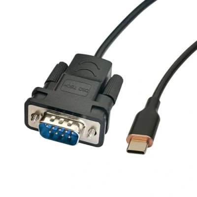Immagine di DSD TECH SH RS232M Cavo seriale da USB C a RS232 DB9 con chip FTDI per Windows Linux Mac