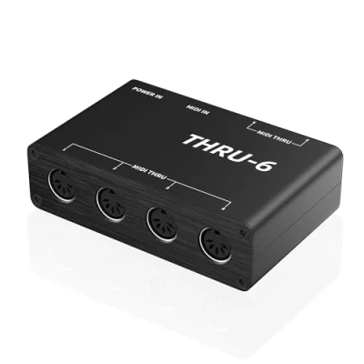Immagine di DigitalLife Thru 6 MIDI(5 Pin DIN) Box Controller 1 In/6 Out MIDI Splitter/Hub, Metal