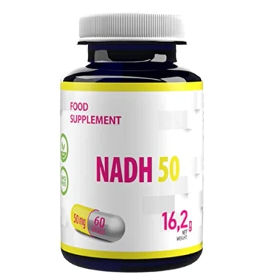 Immagine di NADH 15.6gr 60 capsule vegane, Testato in Laboratorio, Alta forza intergratore