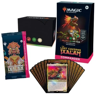 Immagine di Magic: The Gathering Lost Caverns of Ixalan Commander Deck Veloci ramp tor (mazzo da 100 carte, 2 carte collezione Booster campione + accessori), D24080000