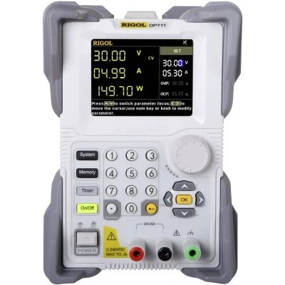 Immagine di Rigol DP711 Alimentatore da laboratorio regolabile 0 30 V 5 A 150 W RS 232 Controllo remoto, OVP, Programmabile Num. uscite 1 x