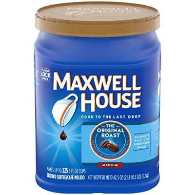 Immagine di Maxwell House Original Roast Ground Coffee 42.5 Ounce Value Container by Choceur