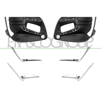 Immagine di PRASCO RN3322125 Griglia Paraurti con fori per modanatura decorativa/profilo protettivo, foro/fori fendinebbia anteriore Sx, Dx