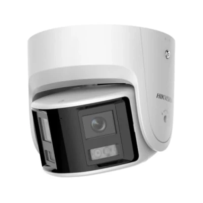Immagine di Hikvision DS 2CD2346G2P ISU/SL (2,8 mm)(C) Turret 4 megapixel telecamera di sorveglianza, illuminazione fino a 30 m, sicurezza professionale, fotocamera Acusense con filtro falso