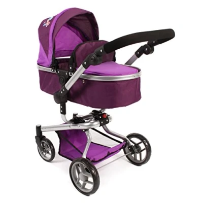 Immagine di Bayer Chic 2000, Grande Carrozzina Yolo per Bambole Combinato 2 in 1, Bambini dai 3 Anni