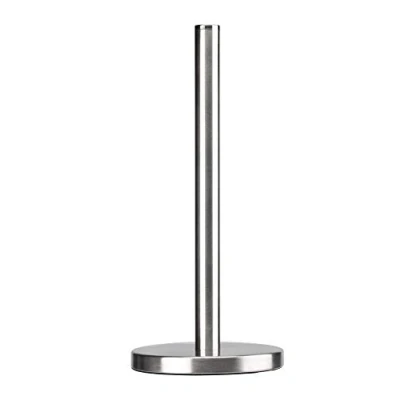 Immagine di KADAX Portarotolo in Acciaio Spazzolato per Carta Assorbente, Porta Rotolo da Tavolo con Design Elegante, Accessorio Cucina (Argento Moderno)