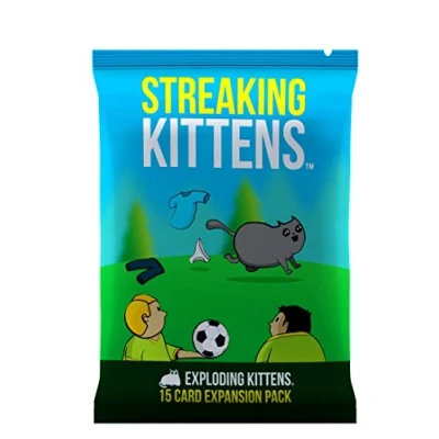 Immagine di Streaking Kittens di Exploding Pacchetto espansione Giochi carte per adulti, adolescenti e bambini, (Edizione inglese)