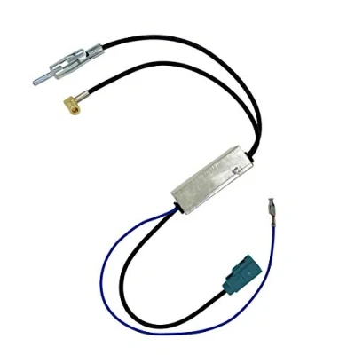 Immagine di Vecys Splitter Antenna DAB FM Amplificatore per Auto Presa SMB a Spina DIN Convertitore adattatore Fakra Z Compatibile con AM/FM/DAB + Autoradio Ken