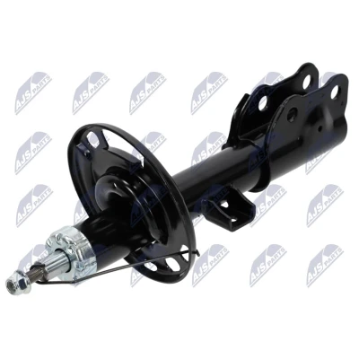 Immagine di NTY A MZ 029 Ammortizzatore Assale anteriore Dx pressione del gas doppio tubo tipo McPherson Spina superiore, Collare inferiore
