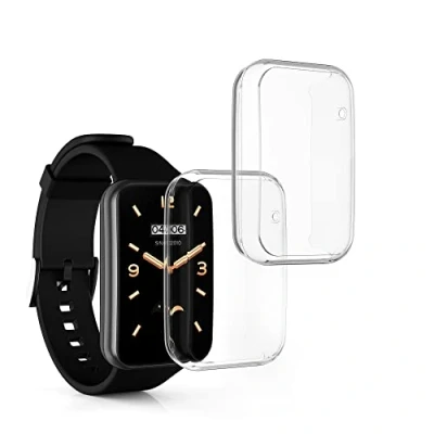 Immagine di kwmobile Set 2x Custodia Smartwatch Compatibile con Xiaomi Mi Band 7 Pro Cover Case Silicone Protezione Orologio Fitness trasparente