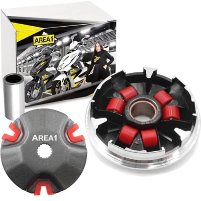 Immagine di Area1 Tuning Variomatik per scooter con motore cinese da 50 cc, compatibile Explorer Race GT Iron Hi Spin AGM Union Luxxon Rivero Tauris Sprint Mawi KSR