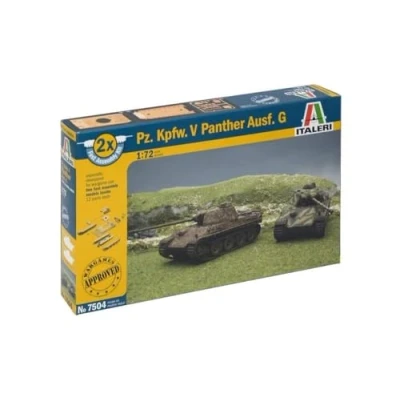 Immagine di Italeri 7504 Pz.Kpfw.V Panther Fast Assembly (2 Pcs) Model Kit Scala 1:72