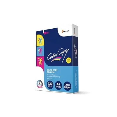 Immagine di Mondi Color Copy Carta da Stampa, Formato A4, 220gr/mq, 1 Risma 250 Fogli