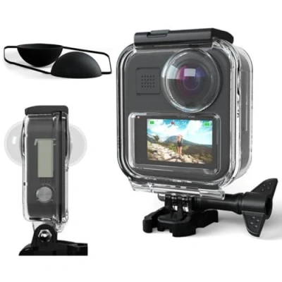 Immagine di Taoric Custodia impermeabile Astuccio per Gopro Max Action Camera, calotta protettiva subacquea 30M con accessori staffa