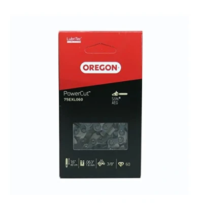 Immagine di Oregon PowerCut 75EXL Catena per Motosega con Passo da .325&quot;, Calibro .063&quot; (1,6 mm) Taglienti Full Chisel, Barra 40 cm (16&quot;) e 60 Maglie, Compatibile AEG Stihl