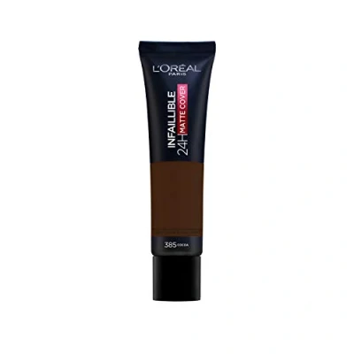 Immagine di L&#039;Oréal Paris Infaillible 32H Matte Cover Fondotinta, Donna, Taglia: 30 ml, 385 cacao/cocoa