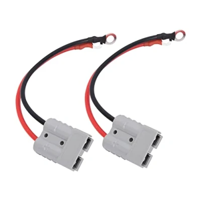 Immagine di KASturbo 2 connettori per Batteria 50A 600v a scollegamento rapido Spina con Anello O Ring 10AWG Cavo connettore trattori Camper Carrello elevatore