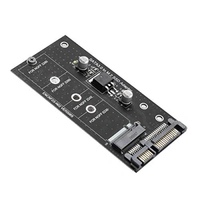 Immagine di ASHATA Scheda Riser da M.2 NGFF a SATA, Disco Rigido SSD SATA 22PIN, con Adattatore per Prestazioni stabili, convertitore
