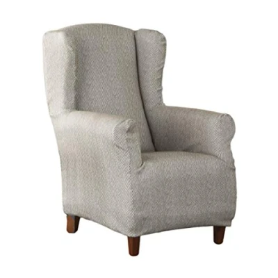 Immagine di Estoralis ALBI Copripoltrona Elasticizzate, Tessuto, Beige, Poltrona con Orecchie