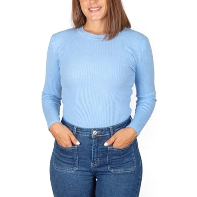 Immagine di MAGIC SELECT Pullover a Maglia Fine da Donna. Maglione Maniche Lunghe per l&#039;inverno e l&#039;Autunno. Collo Rotondo. Taglia M