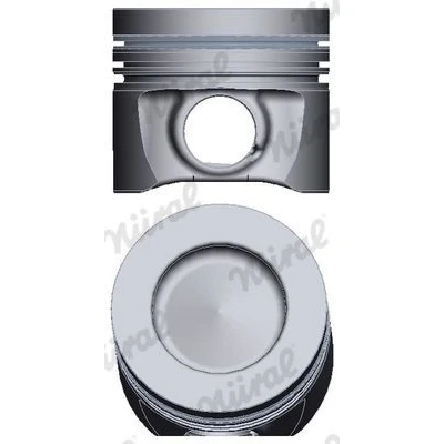Immagine di NÜRAL 87 443100 10 Pistone 85 con canale raffreddamento, porta fascia elastica, per biella trapezoidale CITROËN: C5 3