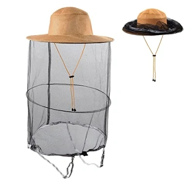 Immagine di HunterBee Cappello con Velo d&#039;Ape/Cappelli da Apicoltore Rete/Cappello per zanzare/Berretti Pesca Notturna/Cappello Insetto Mosca
