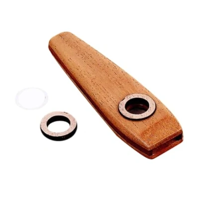Immagine di Alnicov Kazoo in legno Orff Instruments Ukulele Guitar Partner Armonica